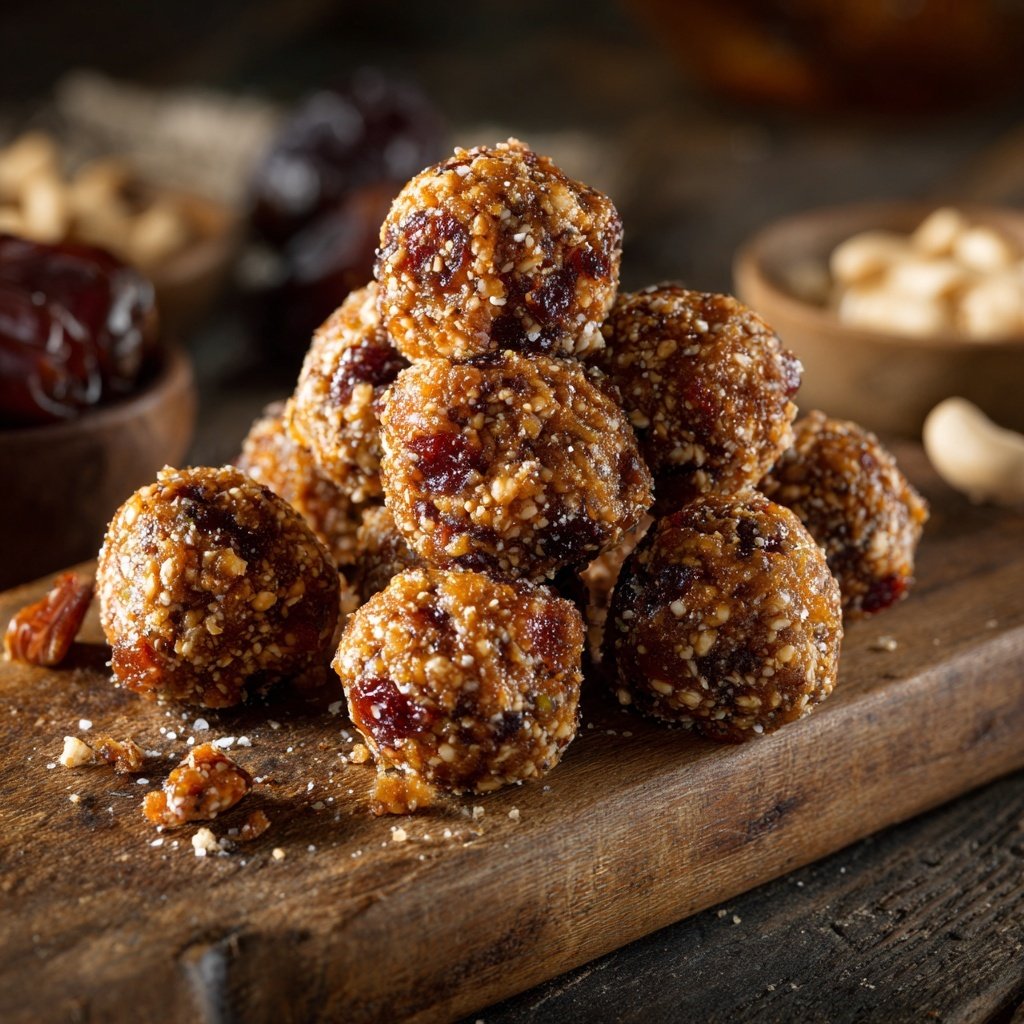 Healthy Peanut Date Snack Bites
