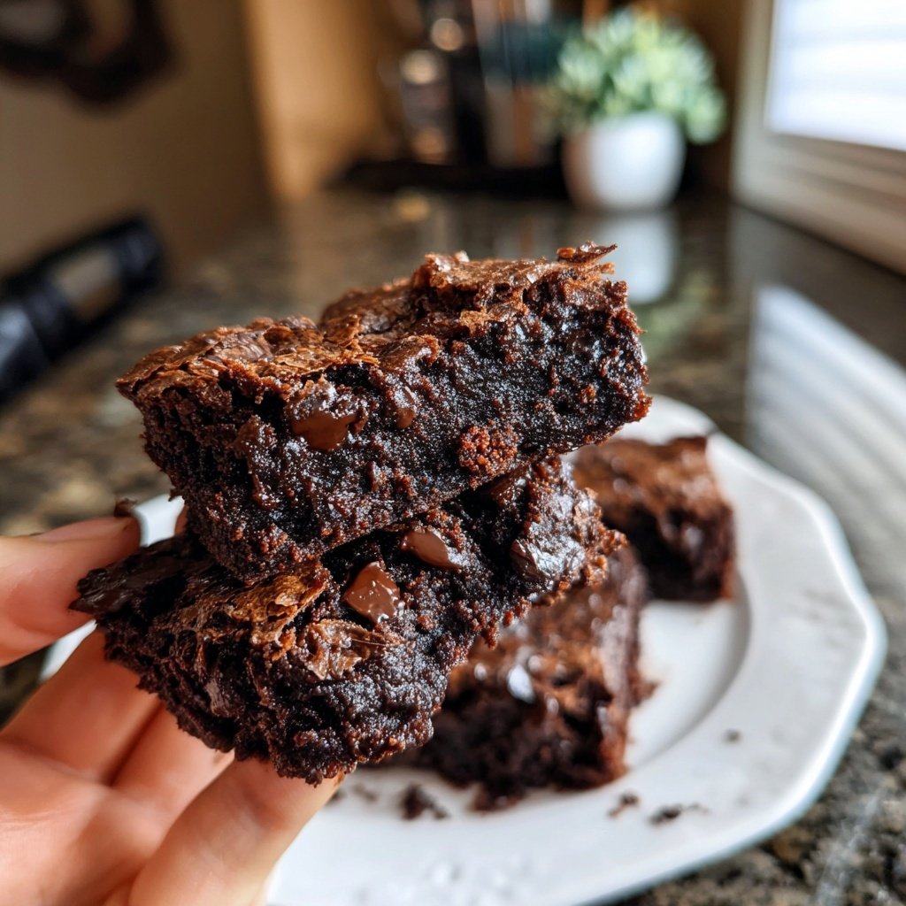 Gooey Sourdough Brownies