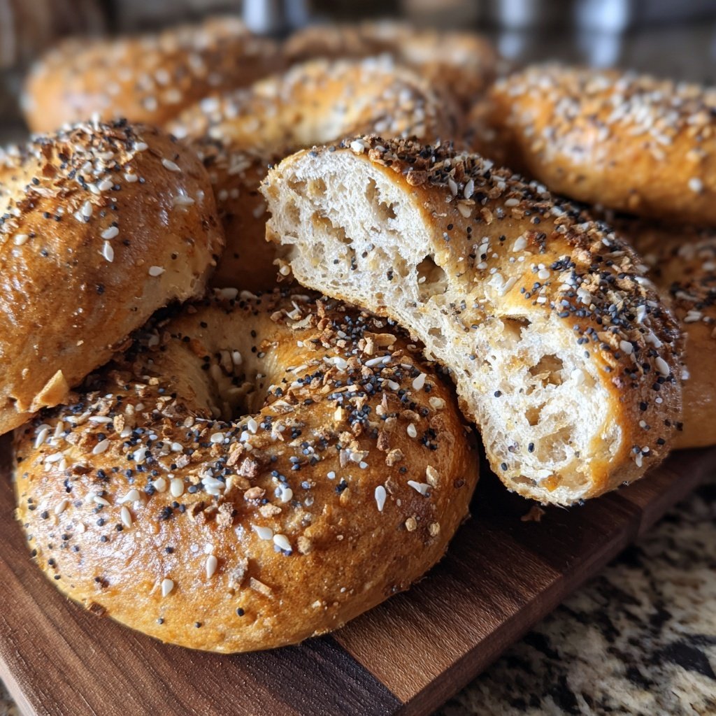 Protein Bagels With Whole Wheat Flour
