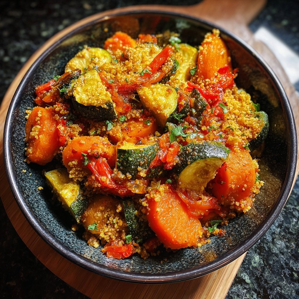 Healthy Crockpot Vegetable Tagine