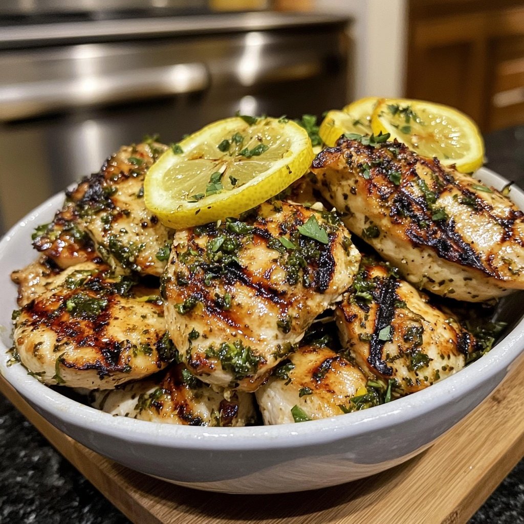 Grilled Lemon Herb Chicken Bowl