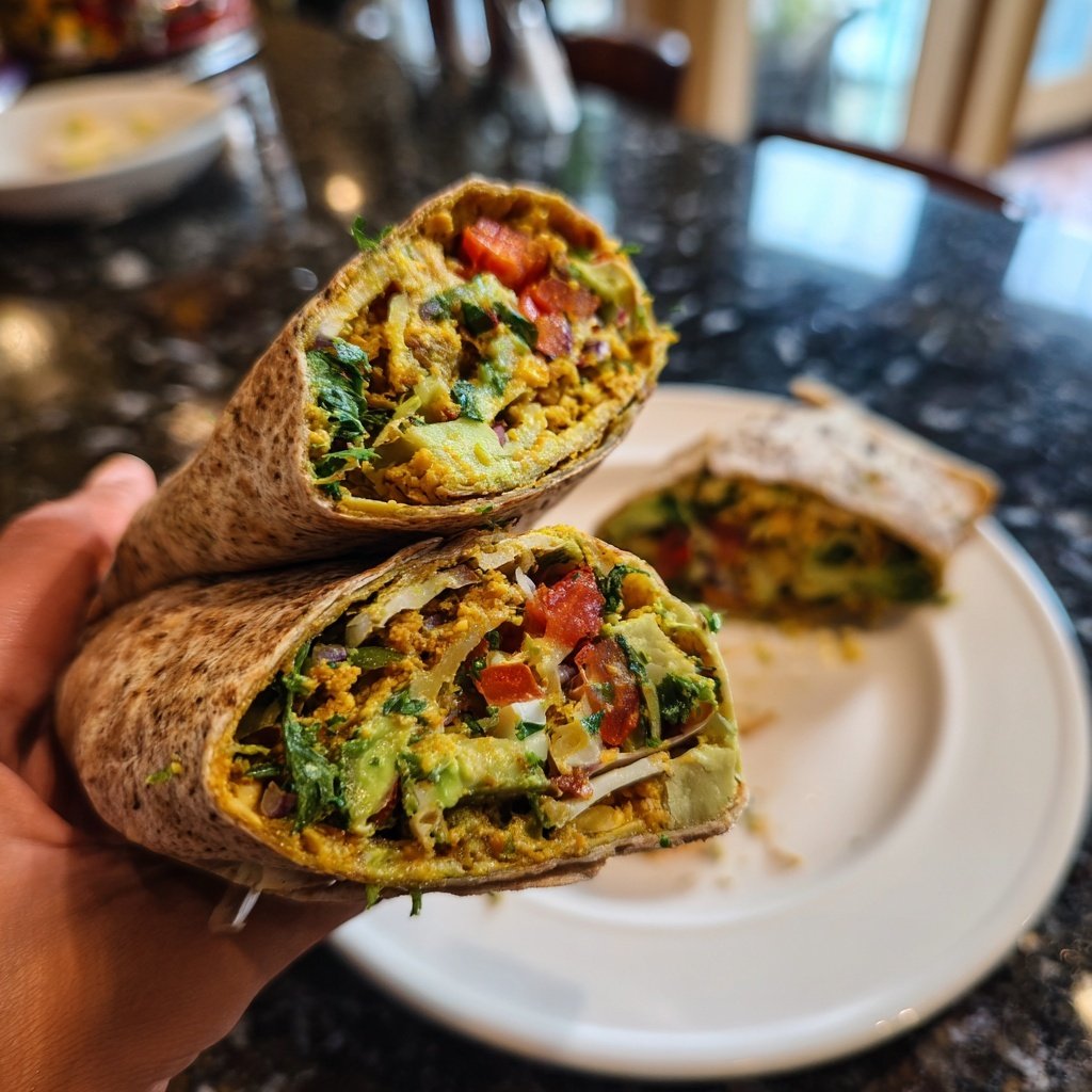 Healthy Lunch Chickpea Wraps
