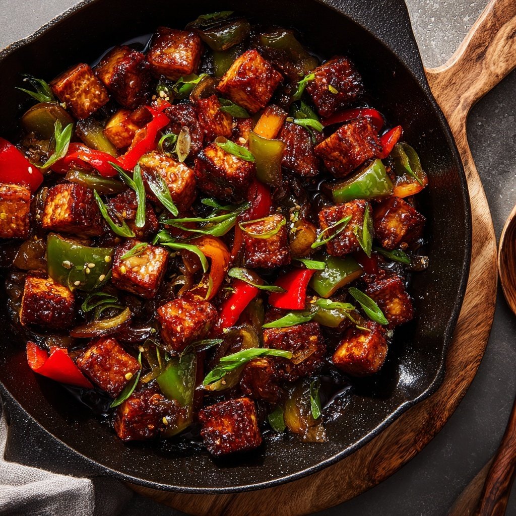 Honey Garlic Tofu Stir Fry