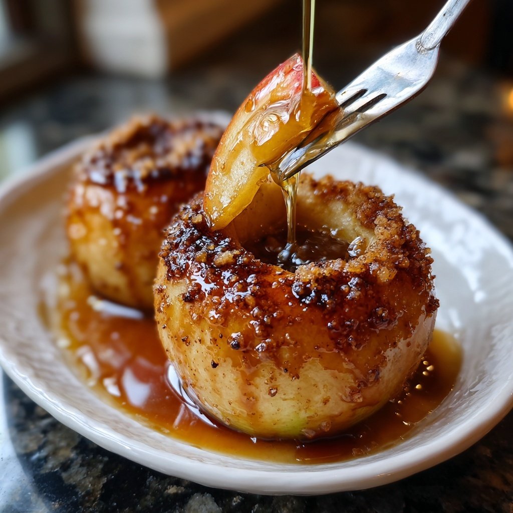 Honey Baked Apples with Cinnamon