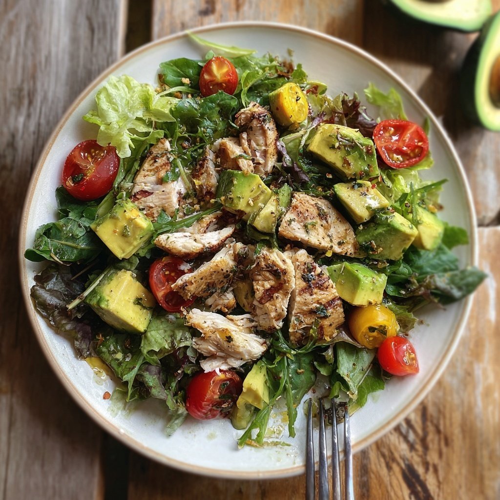 High Protein Grilled Chicken Salad