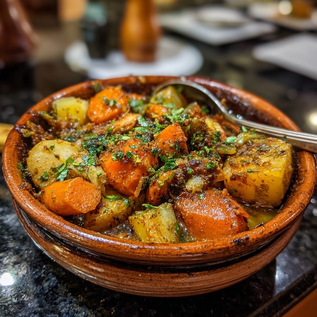 Healthy Crockpot Vegetable Tagine