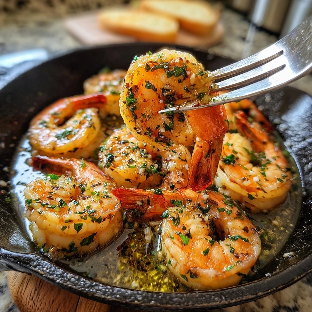 Garlic Butter Shrimp with White Wine