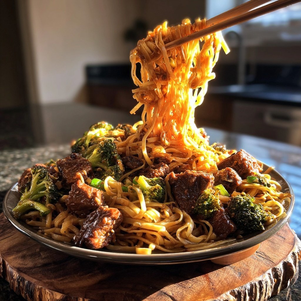 Beef And Broccoli Rice Noodles