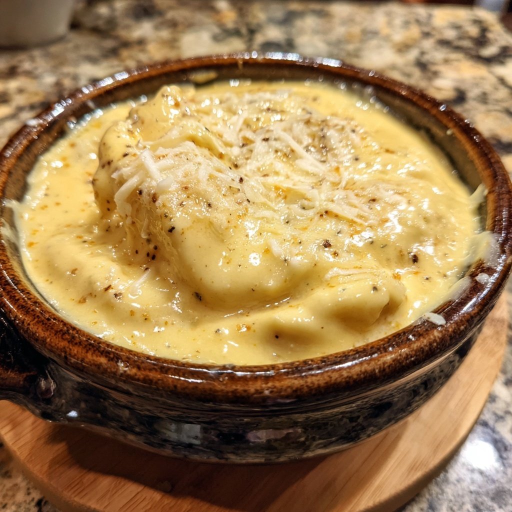 Fondue with Beer and Swiss Cheese