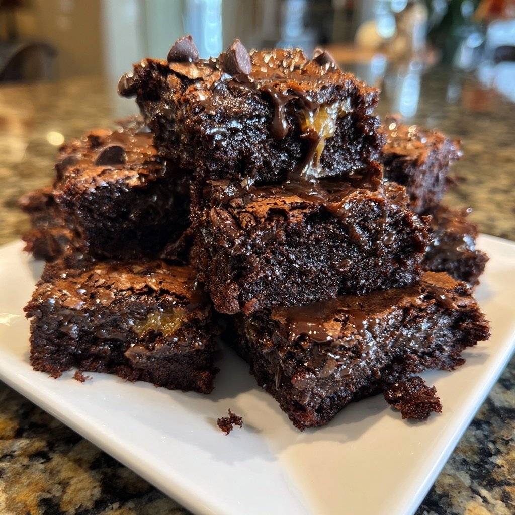 Cottage Cheese Brownies with Hazelnut Spread