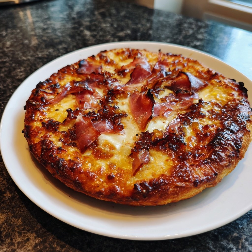 Pizza with Fig Jam and Prosciutto