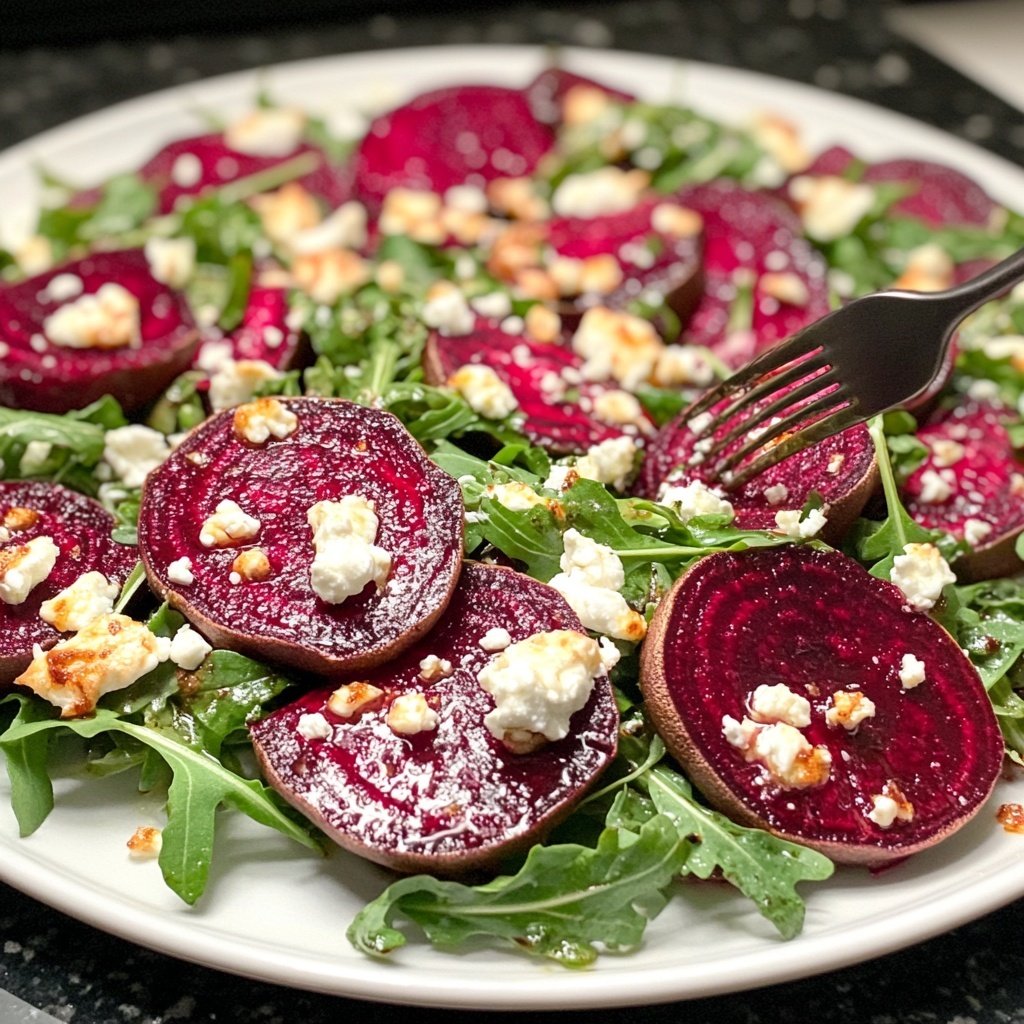 Romantic Roasted Beet and Goat Cheese Salad