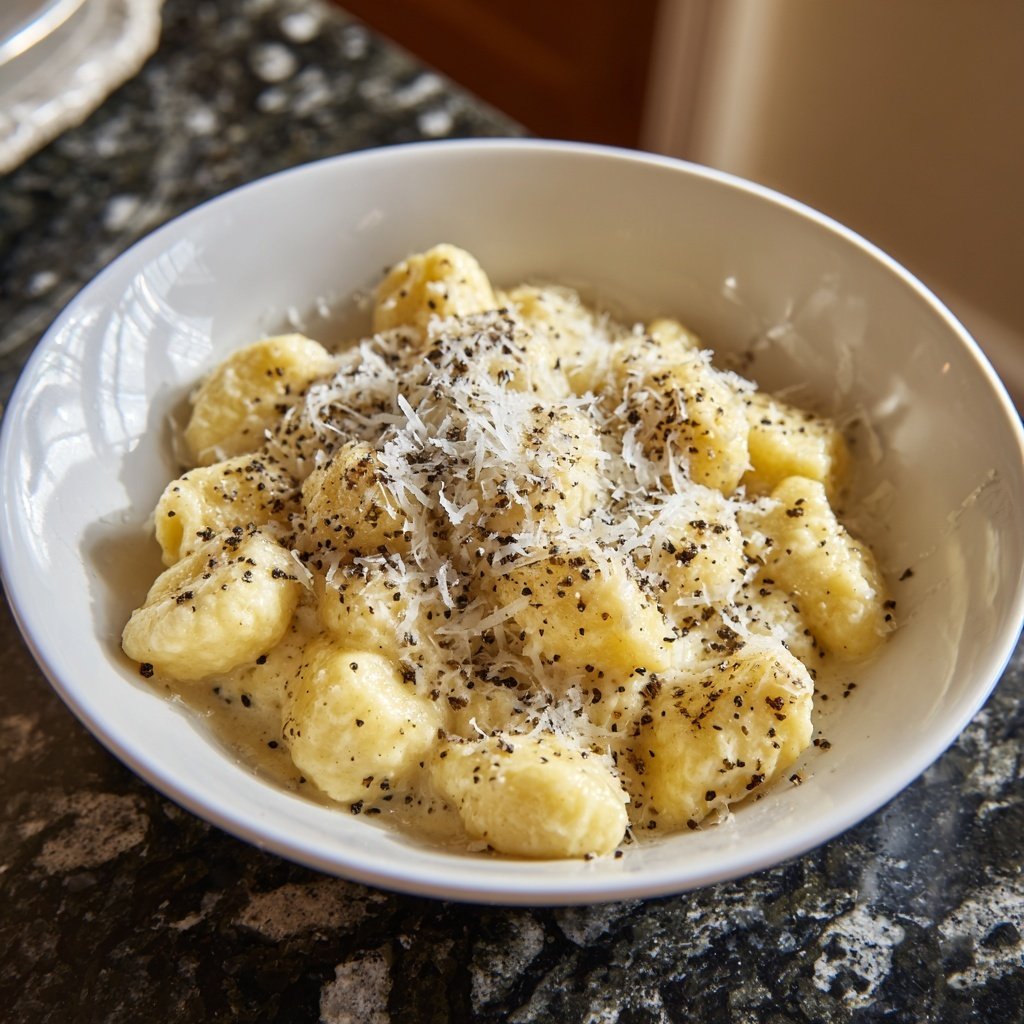 Truffle Gnocchi with Cream Sauce