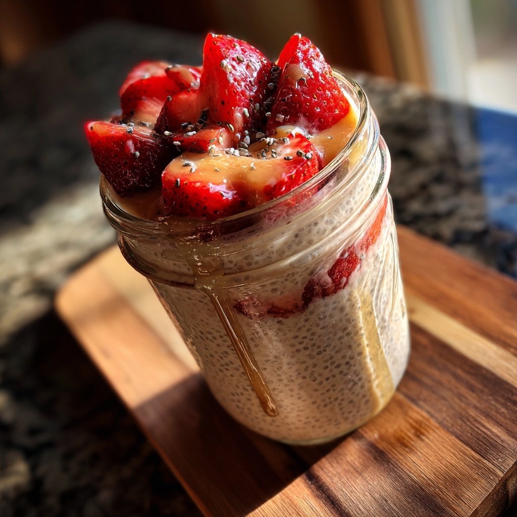 Strawberry Vanilla Chia Pudding